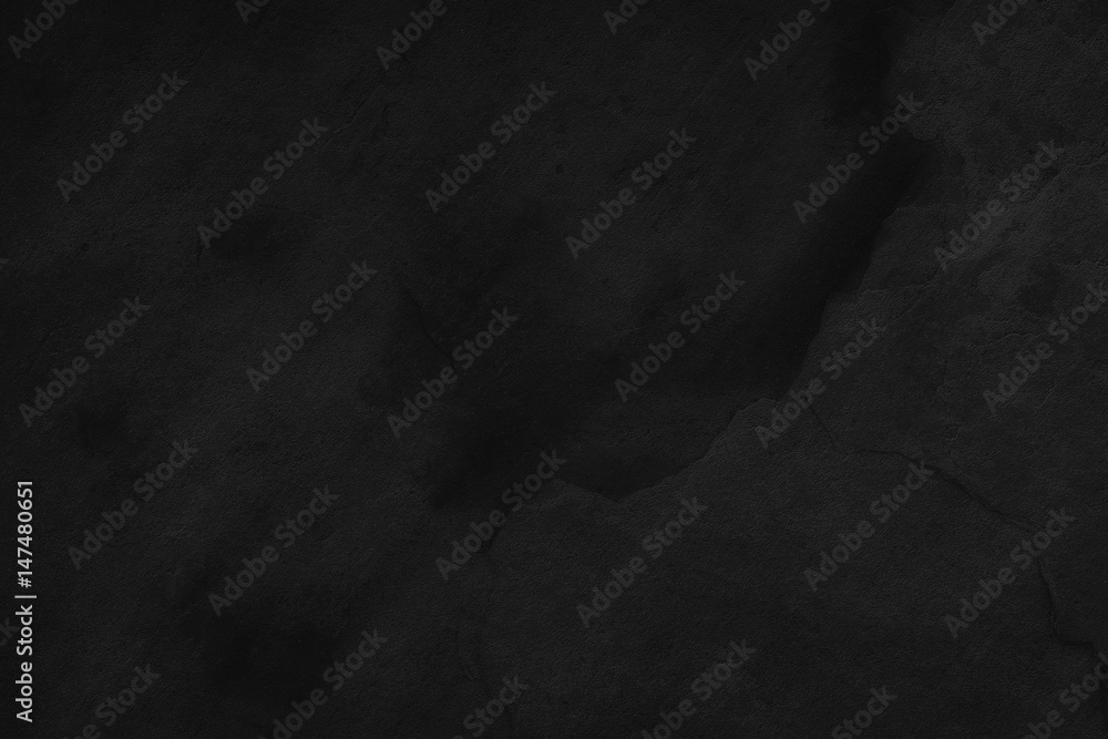 Fototapeta premium Black Stone background. Dark gray texture close up high quality May be used blank for design. Copy space