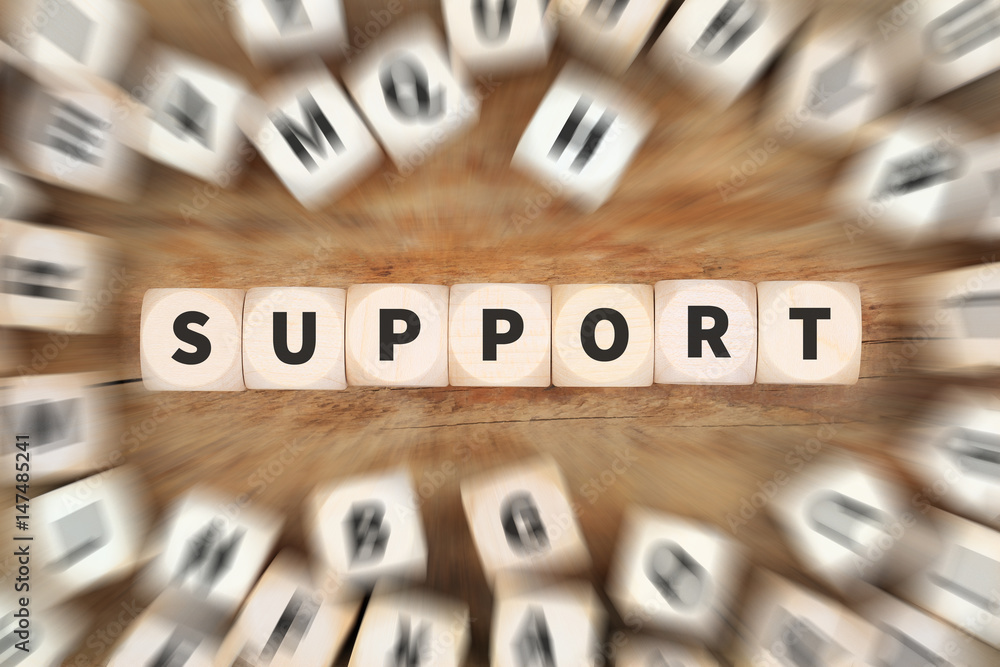 Support Hilfe Service Würfel Business Konzept Stock Photo | Adobe Stock