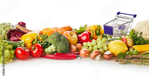 Organic groceries concept