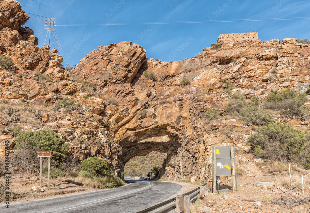 Tunnel and British fort from the Boer War near Montagu