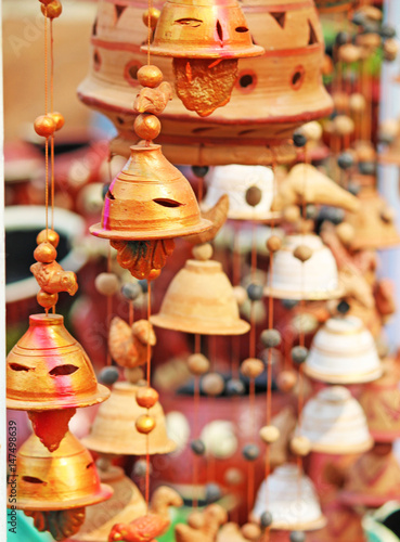 Chandeliers made of sand