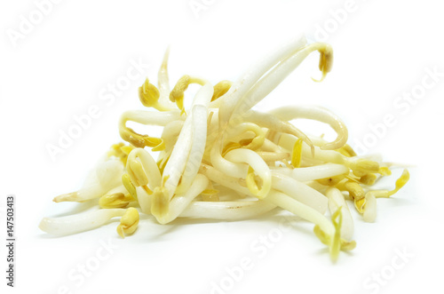 Pile of bean sprouts