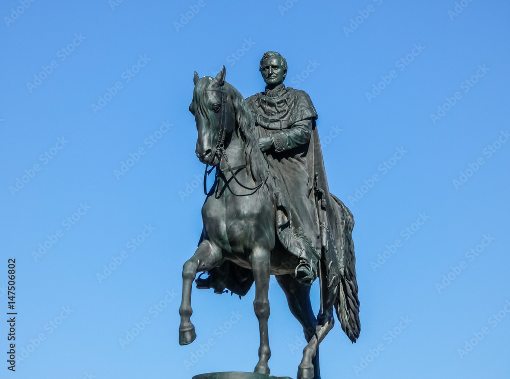 Fototapeta premium König Johann Statue in Dresden