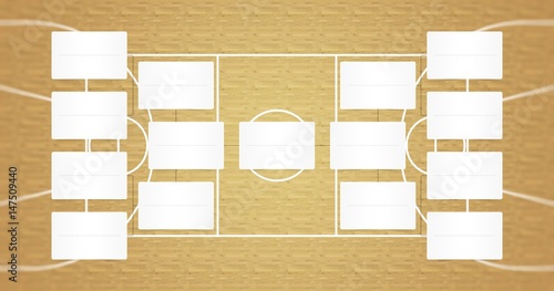 NBA playoffs schedule - NBA playoff bracket - Basketball playoffs - Natural floor color