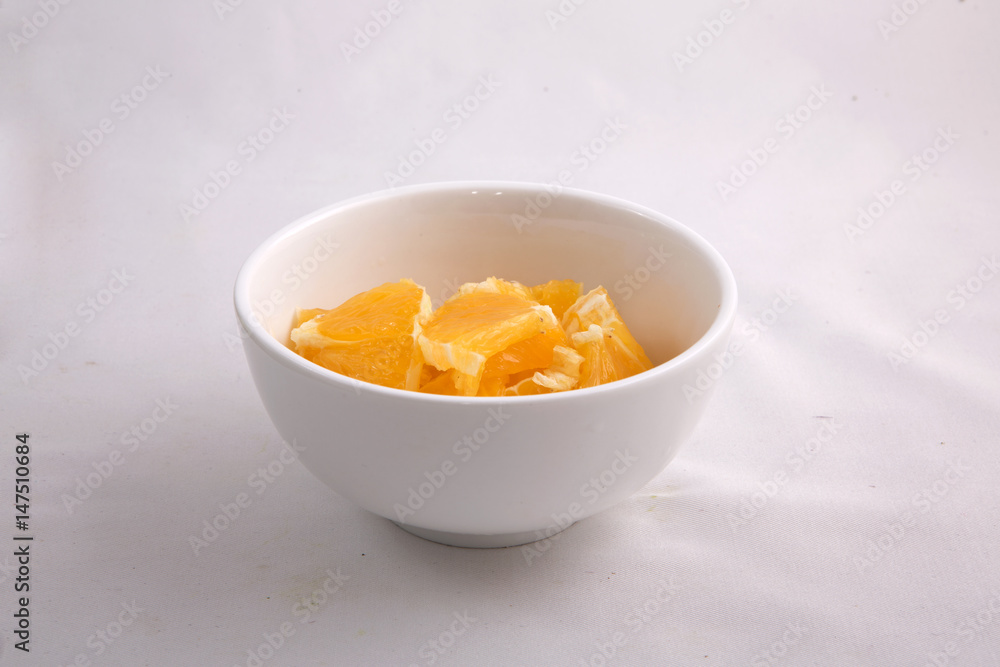 Orange slices in a bowl Orange slices in a bowl