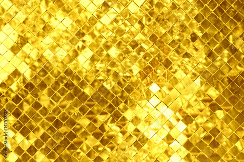 golden mosaic glass background