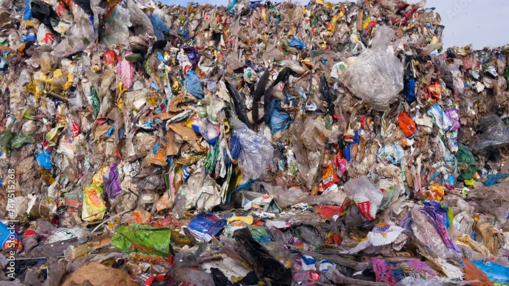 Dump's different waste. Close up.4K. Dump's different waste. Close up.4K.