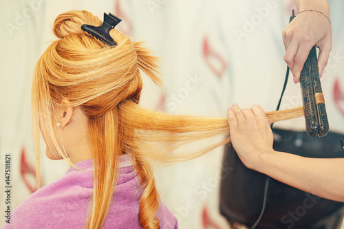 At the hairdresser salon