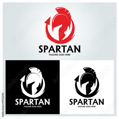 Fotografija Spartan logo design template. Vector illustration