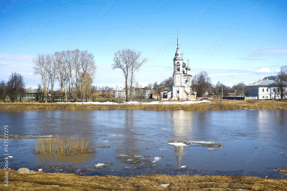 Church on the river bank