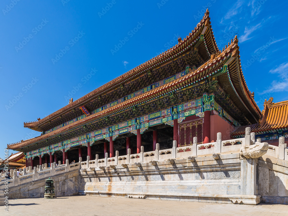Obraz premium Gate of Supreme Harmony (Taihemen) Front 2