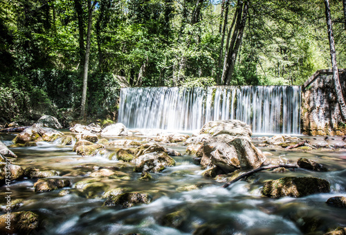 Fotografia cascata parco del pollino basilicata