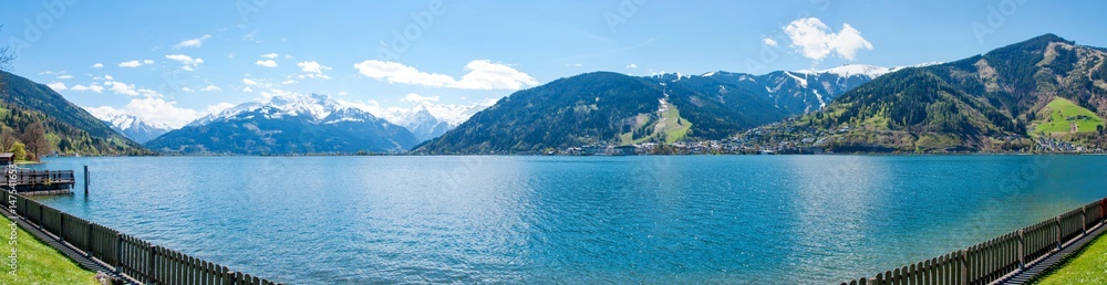 Summer panorama of Zell am See