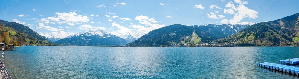 Summer panorama of Zell am See