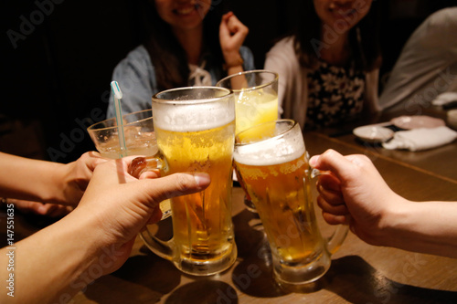 Japanese pub beer cheers