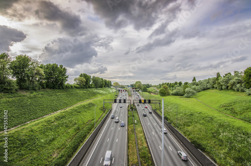 High-speed highway in Antwerpen, Belgium