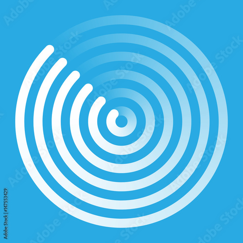 Radar abstract icon sign symbol vector illustration