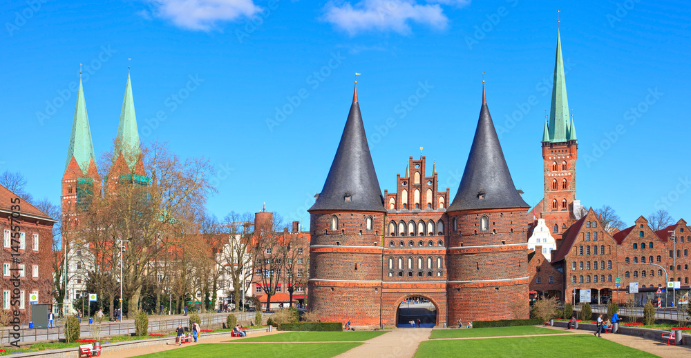 Lübeck, Holstentor, porte de Holstein