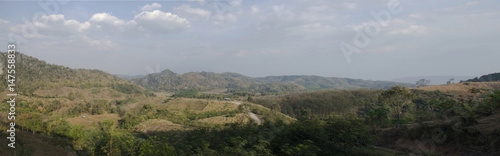 Panorama landccape and view of Phu Pa Po mountain or Fuji City Loei © tuayai