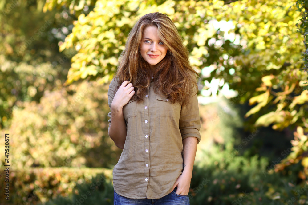 Portrait of a young beautiful woman Portrait of a young beautiful woman