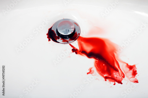 Blood in sink