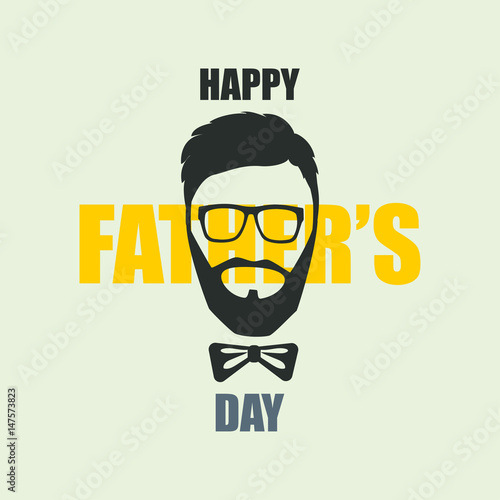 Happy Fathers Day. Poster or Banner. 18 June Fathers day photo
