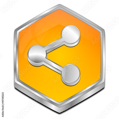 Share Button - 3D illustration