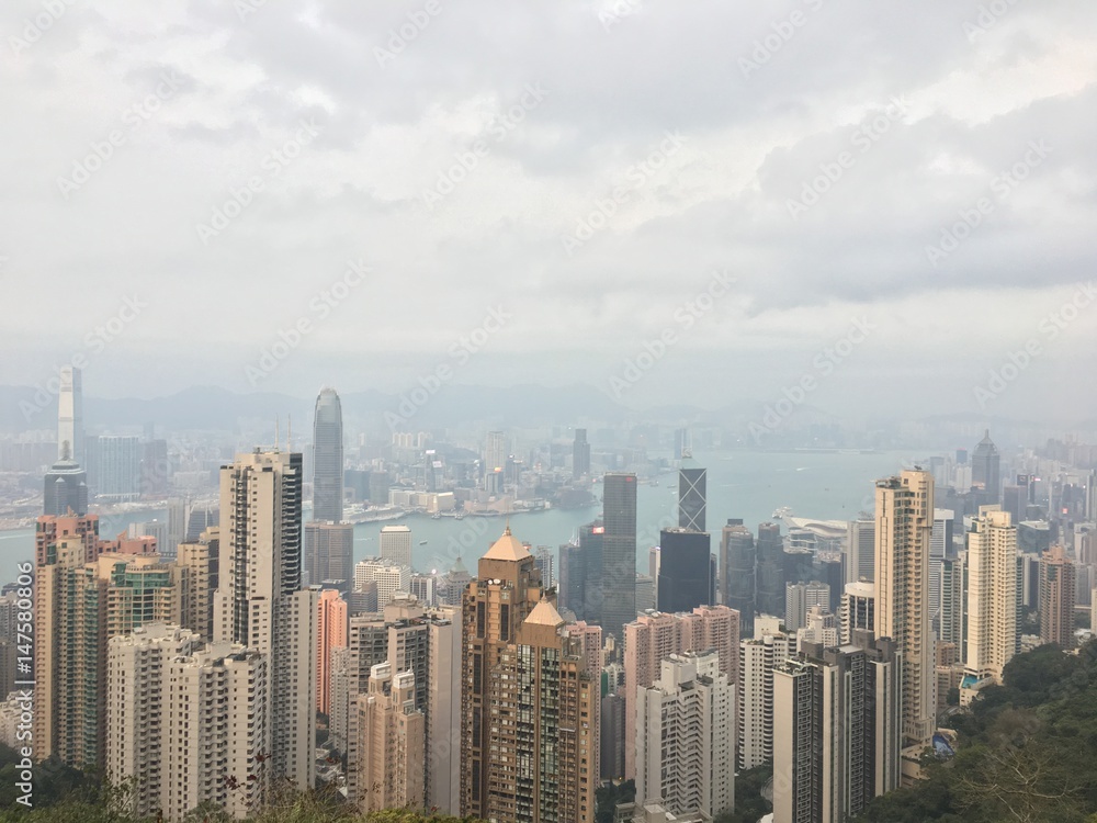 Hong Kong Skyline from The peak