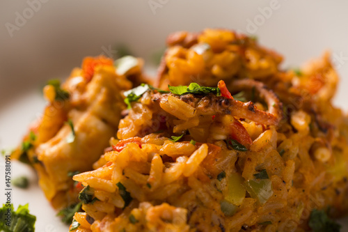 risotto with octopus - Traditional Italian recipe photo