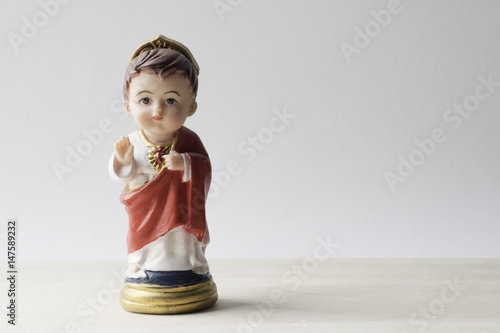 Infant Jesus of Prague with clipping path