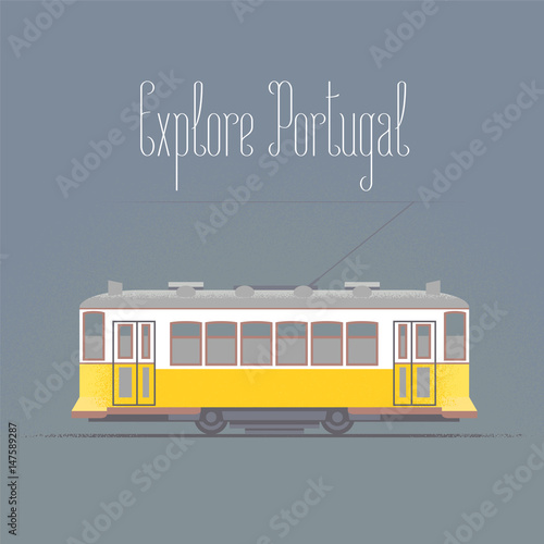 Travel to Portugal concept illustration