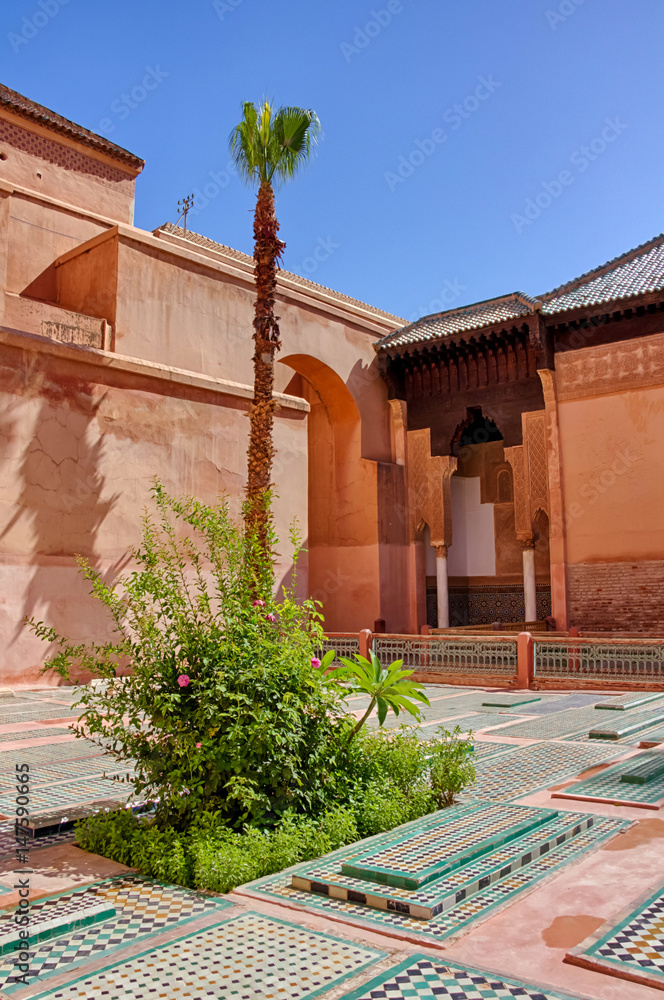 Fototapeta premium Les tombeaux Saadiens de Marrakech
