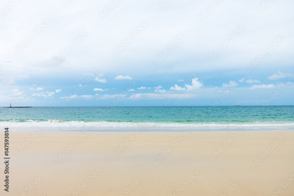 Empty sea and beach background with copy space ,Samed island ,Rayong, Thailand