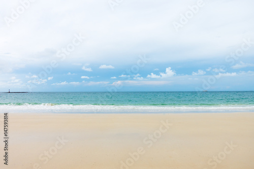 Empty sea and beach background with copy space  Samed island  Rayong  Thailand