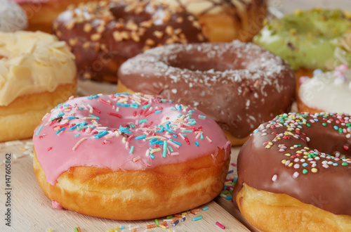 Donuts close-up