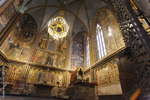 St. Wenceslas Chapel inside Saint Vitus's Cathedral, Prague, Czech Republic
