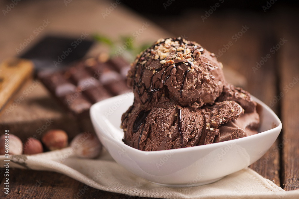 Chocolate ice cream Chocolate ice cream