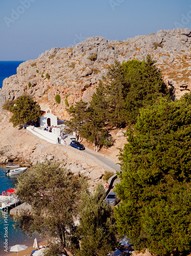 Greek islands - Rhodes, Lindos bay photo