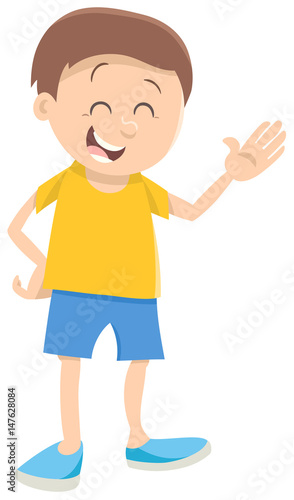 cute boy cartoon character