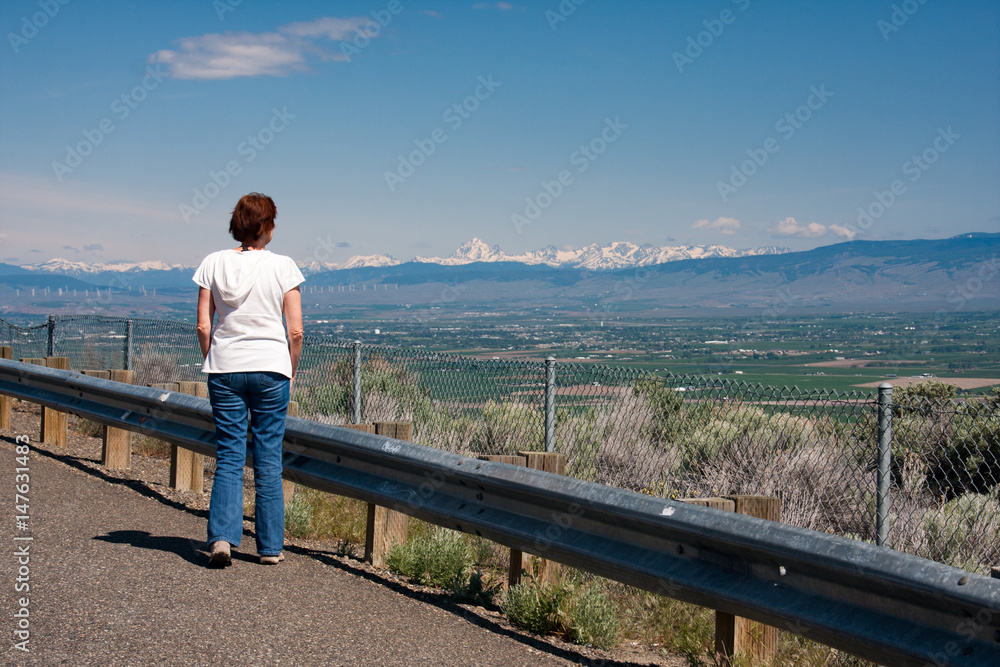 Reflecting on the view. Reflecting on the view.