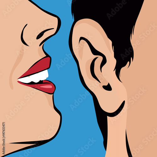 secret - confidence - bouche à oreille - couple - information photo