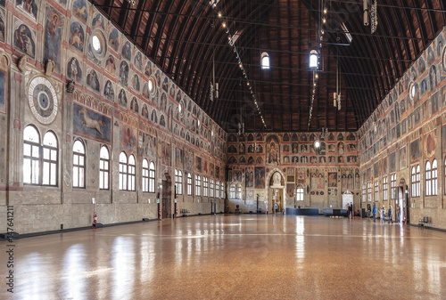 Billede på lærred Palazzo della Ragione. Interior. Padova, Italy