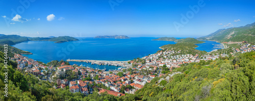 Fototapeta Naklejka Na Ścianę i Meble -  Panoramic view Kas in Turkey