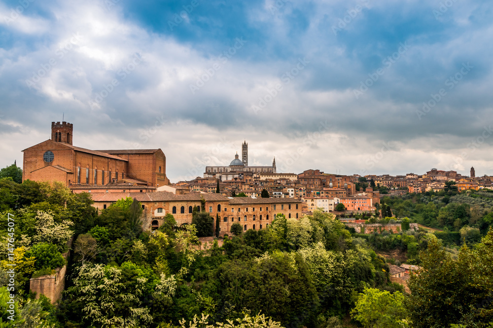 Vu sur Sienne en Toscane