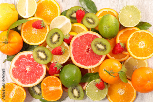 Fototapeta Naklejka Na Ścianę i Meble -  assorted fresh fruit
