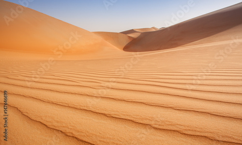 Patterns and dunes of Empty quarter - arabian desert photo