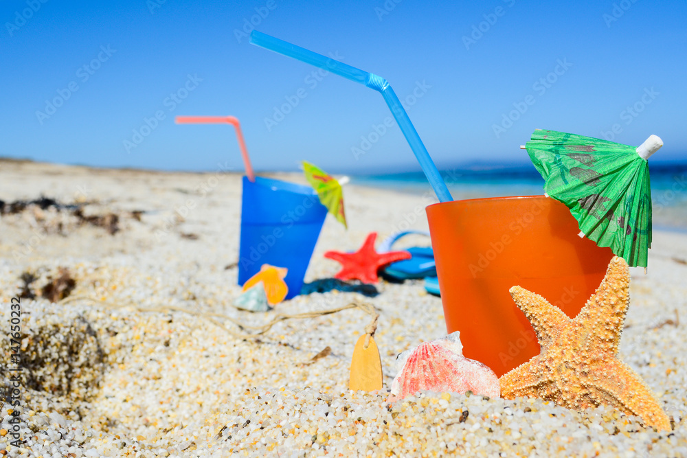 Summer drink on the beach