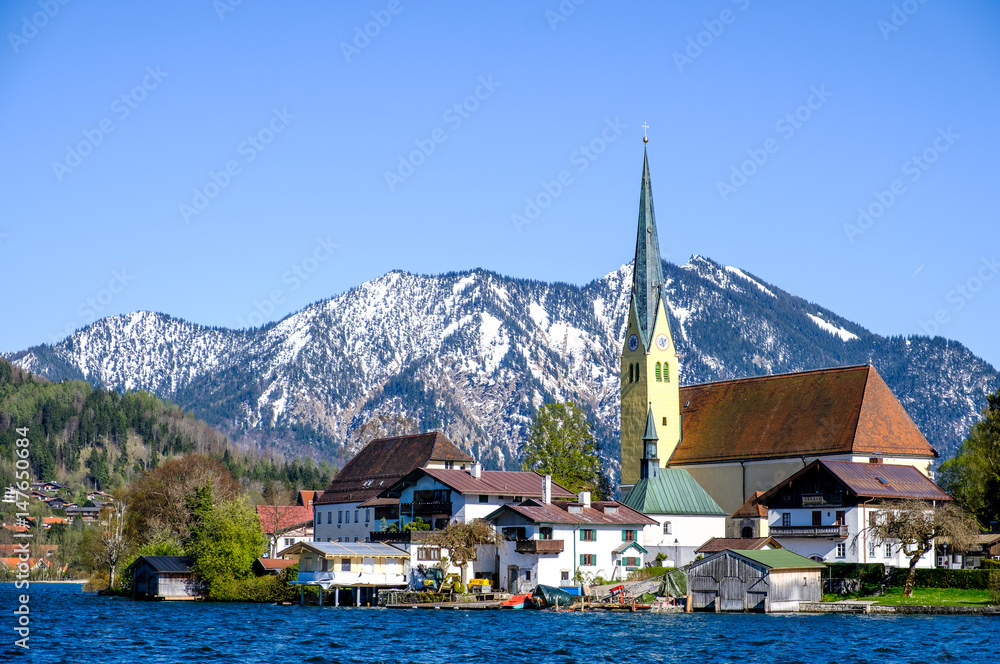 Fototapeta premium famous tegernsee lake in bavaria - germany