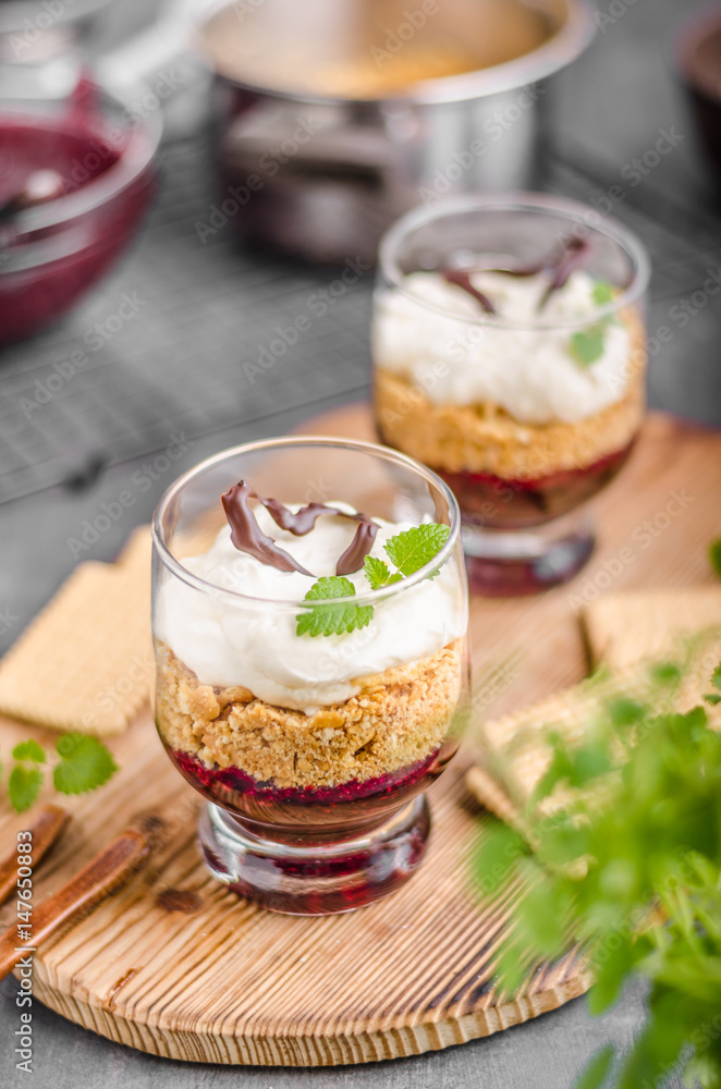 Cheesecake in glass Cheesecake in glass