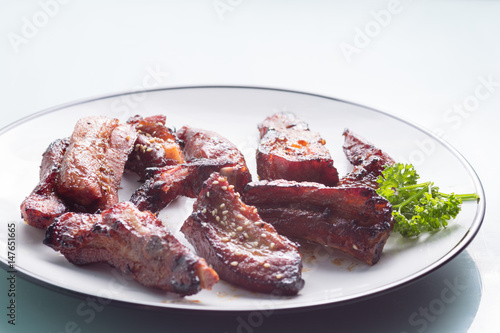Pork ribs and cutlets